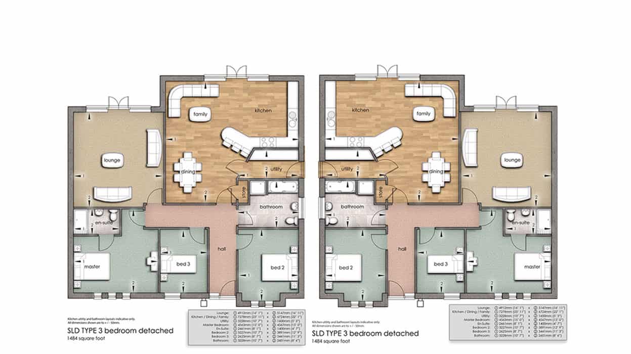 Saville Floors Plans | Dukeries Homes Ltd