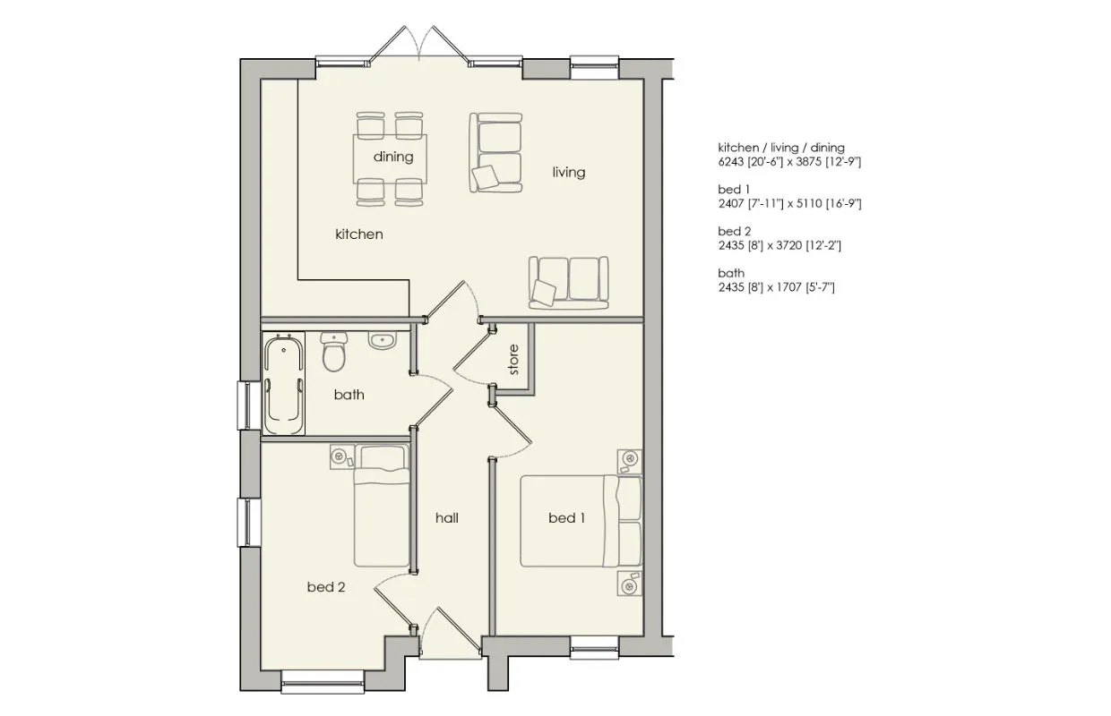Park Lane Floors Plans | Dukeries Homes Ltd