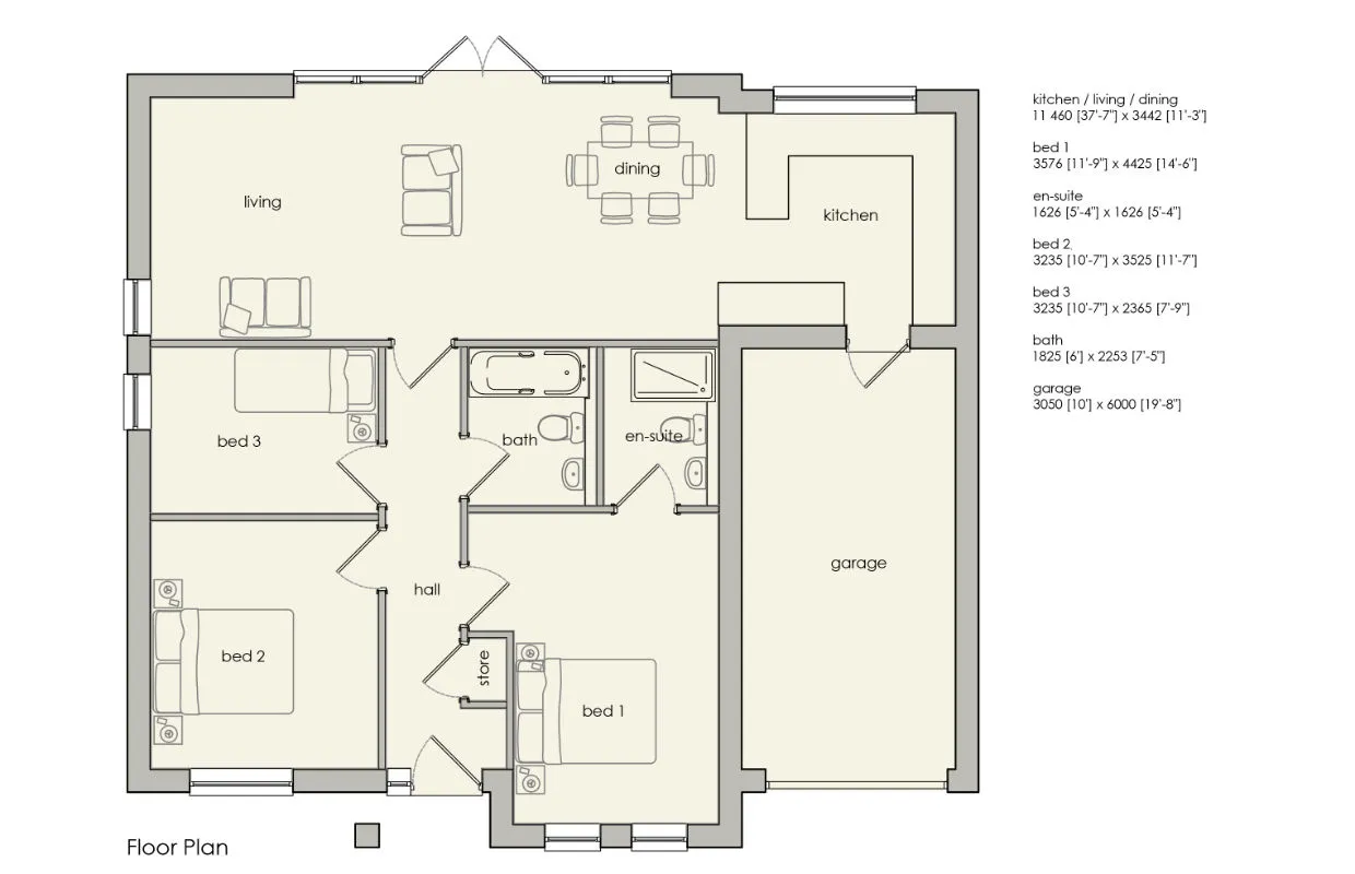 Park Lane Floors Plans | Dukeries Homes Ltd