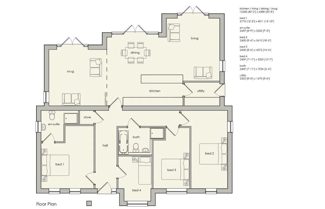 Park Lane Floors Plans | Dukeries Homes Ltd