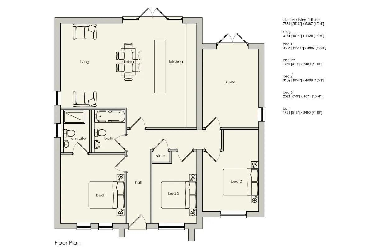 Park Lane Floors Plans | Dukeries Homes Ltd