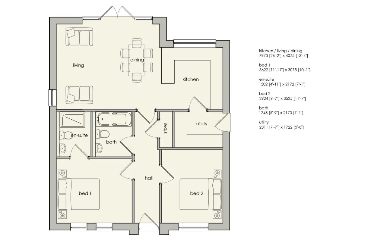 Park Lane Floors Plans | Dukeries Homes Ltd