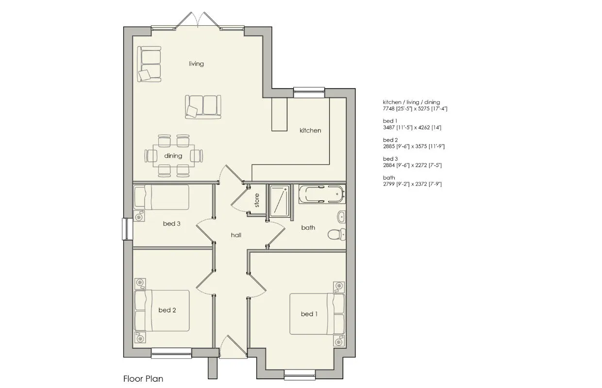 Park Lane Floors Plans | Dukeries Homes Ltd