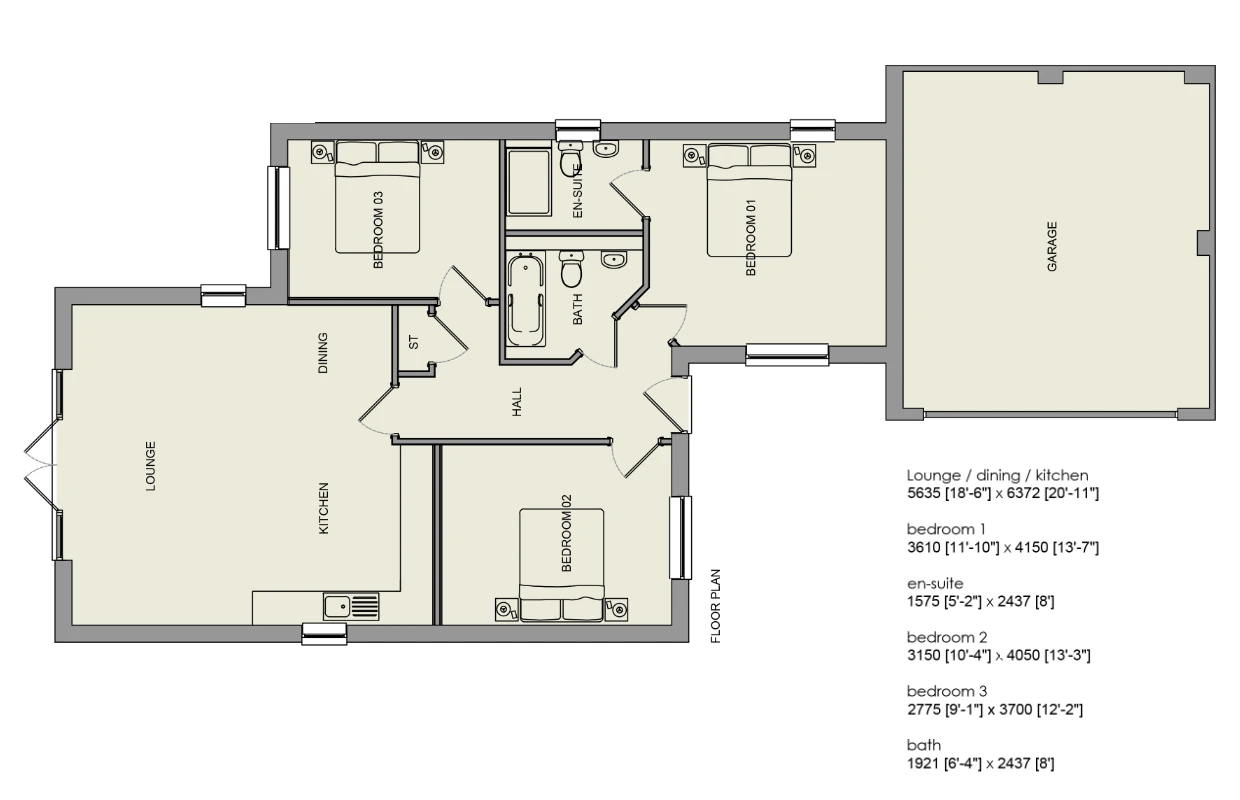 Park Lane Floors Plans | Dukeries Homes Ltd