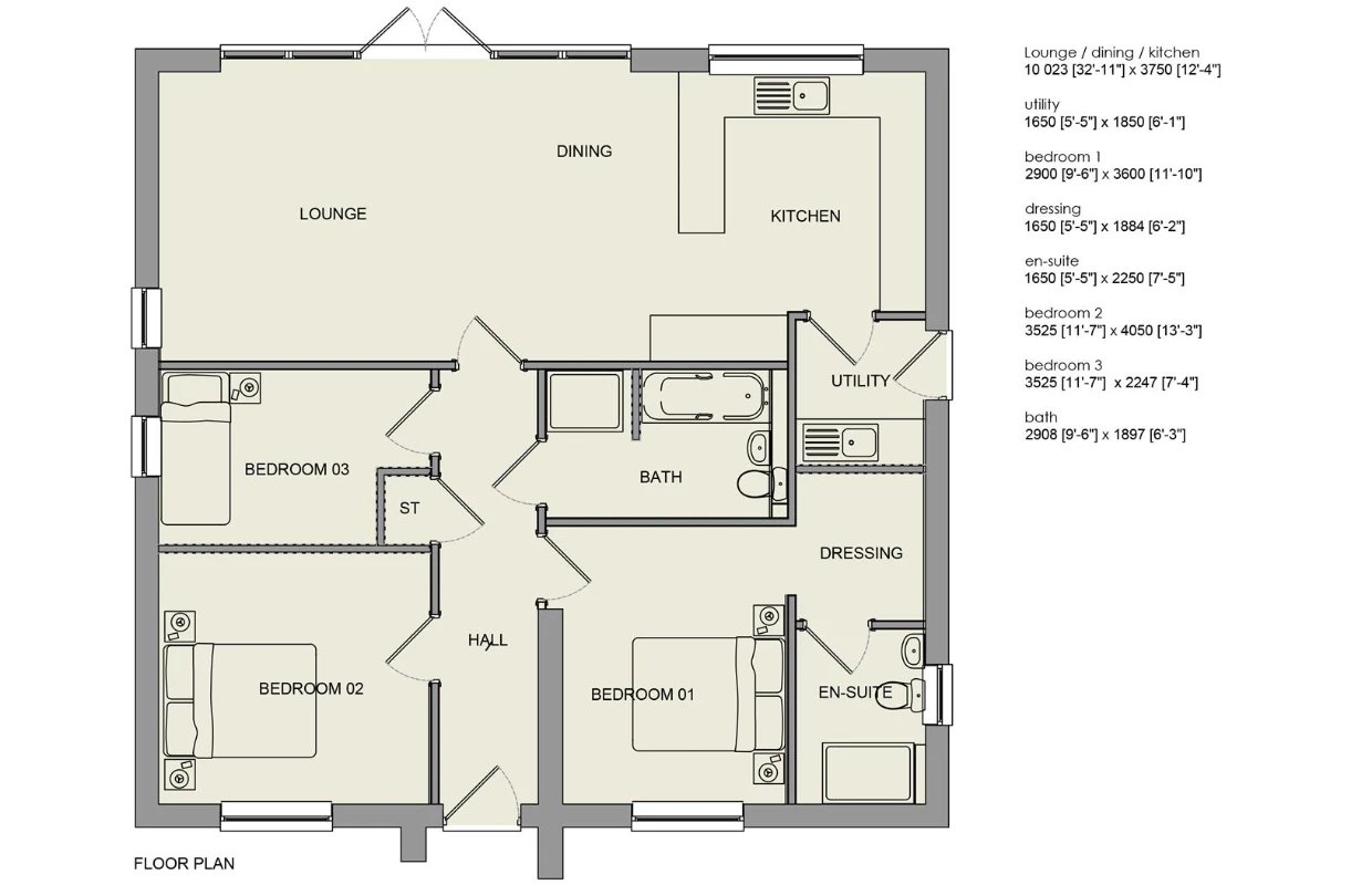 Park Lane Floors Plans | Dukeries Homes Ltd